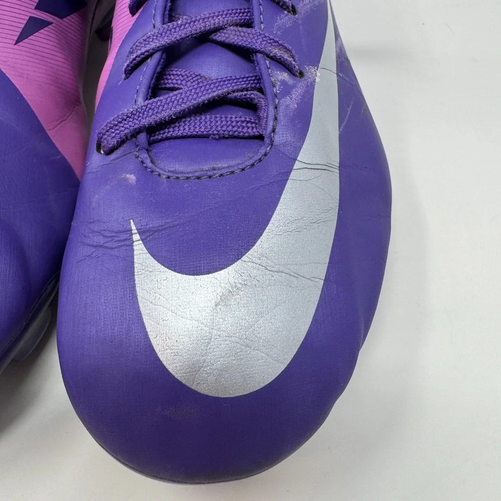 Nike Mercurial Victory II FG 442008-505 Purple Cleats Youth‎ Size 5